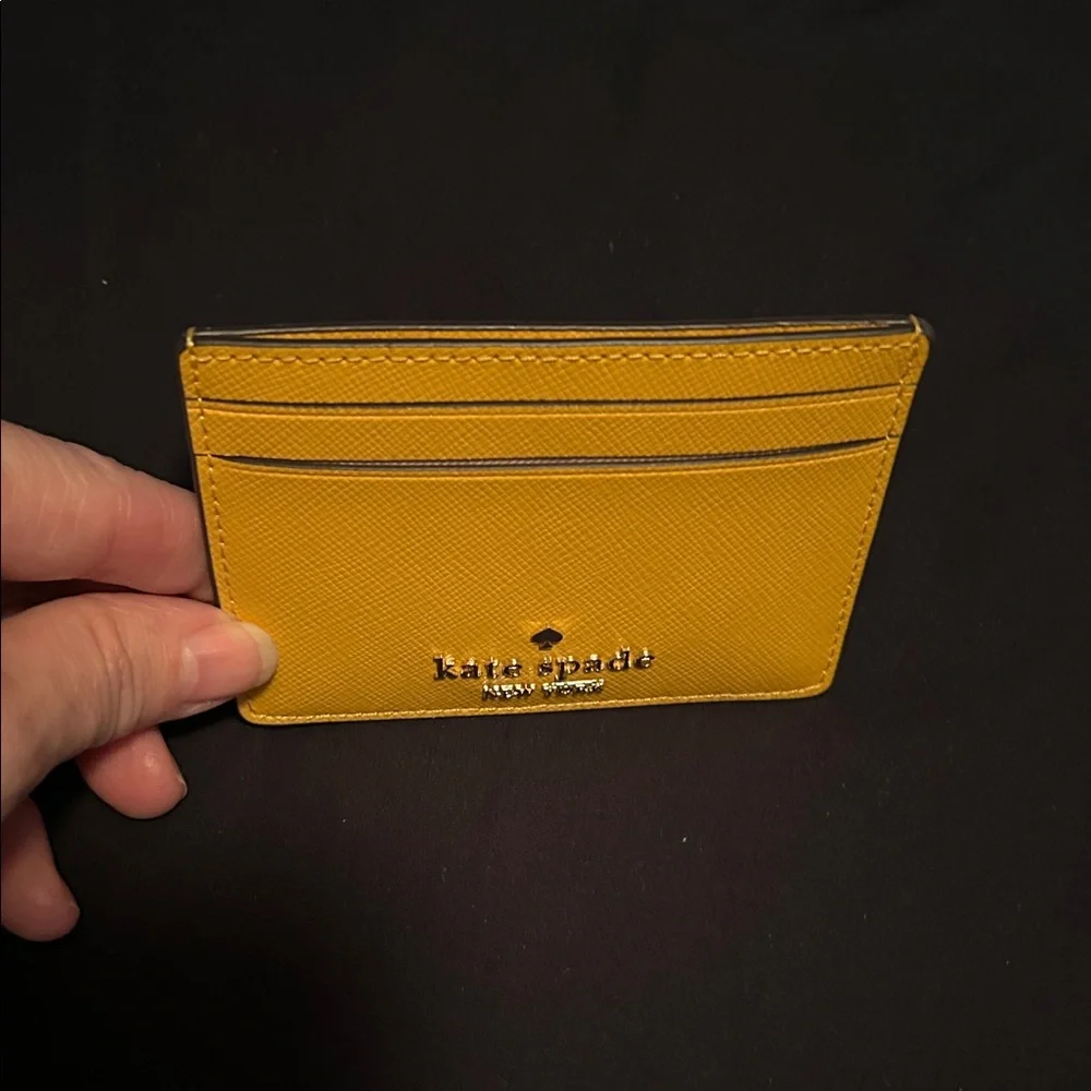 Kate Spade Daffodi Madison Saffiano Leather Slim Small Card Holder